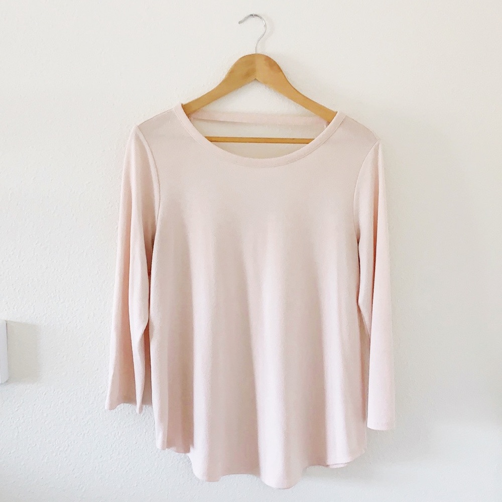 LOFT pink knit top